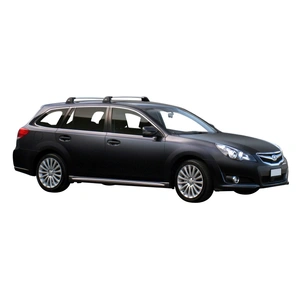 Prorack Silver 2 Bar Aero Flush Bar kit to suit Subaru Legacy 5dr Wagon (9/2009 - 2013)