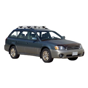 Prorack Silver 2 Bar Aero Through Bar kit to suit Subaru Outback 5dr Wagon (1998 - 2004)