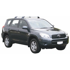 Prorack Silver 2 Bar Aero Flush Bar kit to suit Toyota Rav4 5dr SUV (2/2006 - 2012)
