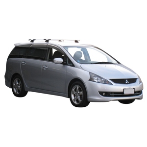 Prorack Silver 2 Bar Aero Through Bar kit to suit Mitsubishi Grandis 5dr MPV (9/2004 - 2011)