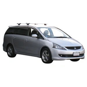 Prorack Black 2 Bar Aero Through Bar kit to suit Mitsubishi Grandis 5dr MPV (9/2004 - 2011)