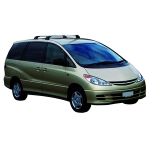 Prorack Silver 2 Bar Aero Flush Bar kit to suit Toyota Estima 5dr MPV (2000 - 4/2006)