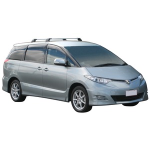 Prorack Silver 2 Bar Aero Flush Bar kit to suit Toyota Estima 5dr MPV (5/2006 - Current)