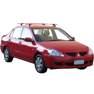 Prorack Black 2 Bar Aero Through Bar kit to suit Mitsubishi Cedia 4dr Sedan (2003 - 2007)