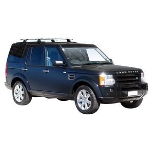 Prorack Silver 2 Bar Aero Through Bar kit to suit Land Rover Discovery 3 5dr SUV (11/2004 - 2009)