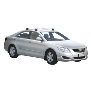 Prorack Silver 2 Bar Aero Through Bar kit to suit Toyota Aurion 4dr Sedan (11/2006 - 2011)