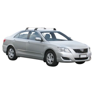 Prorack Silver 2 Bar Aero Flush Bar kit to suit Toyota Aurion 4dr Sedan (11/2006 - 2011)