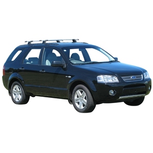 Prorack Black 2 Bar Aero Through Bar kit to suit Ford Territory 5dr SUV (4/2004 - Current)