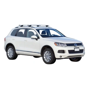 Prorack Black 2 Bar Aero Through Bar kit to suit Volkswagen Touareg 5dr SUV (2010 - 2014)