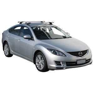Prorack Black 2 Bar Aero Through Bar kit to suit Mazda 6 5dr Hatch (2/2008 - 2012)