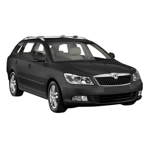Prorack Silver 2 Bar Aero Rail Bar kit to suit Skoda Octavia 5dr Wagon (2009 - 8/2013)