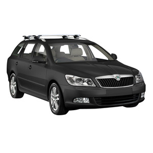 Prorack Silver 2 Bar Aero Through Bar kit to suit Skoda Octavia 5dr Wagon (2009 - 8/2013)