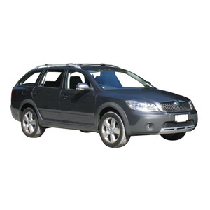 Prorack Silver 2 Bar Aero Rail Bar kit to suit Skoda Octavia Scout 5dr Wagon (2007 - 2013)