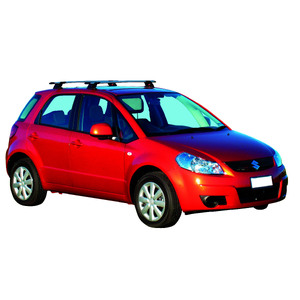 Prorack Silver 2 Bar Aero Through Bar kit to suit Suzuki SX4 5dr Hatch (3/2007 - 2013)