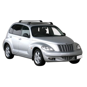 Prorack Silver 2 Bar Aero Flush Bar kit to suit Chrysler PT Cruiser 5dr Hatch (2000 - 2010)