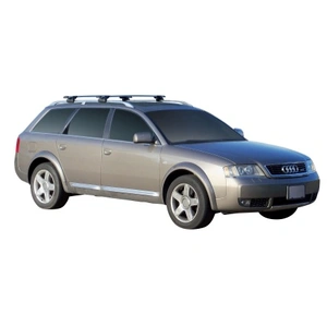 Prorack Silver 2 Bar Aero Through Bar kit to suit Audi A6/S6/RS6 Allroad 5dr Wagon (1999 - 6/2005)
