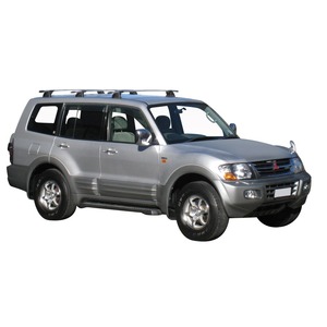 Prorack Silver 3 Bar Aero Through Bar kit to suit Mitsubishi Pajero LWB NM/NP 5dr SUV (5/2000 - 10/2006)