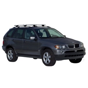 Prorack Silver 2 Bar Aero Through Bar kit to suit BMW X5 E53 5dr SUV (11/2000 - 2006)