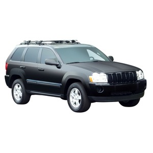 Prorack Silver 2 Bar Aero Through Bar kit to suit Jeep Grand Cherokee WH 5dr SUV (7/2005 - 2010)