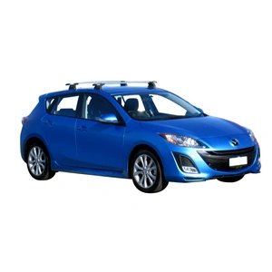 Prorack Black 2 Bar Aero Through Bar kit to suit Mazda Axela 5dr Hatch (2009 - 9/2013)