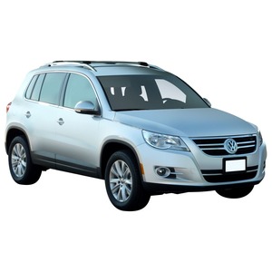 Prorack Silver 2 Bar Aero Rail Bar kit to suit Volkswagen Tiguan 5dr SUV (2008 - 2011)