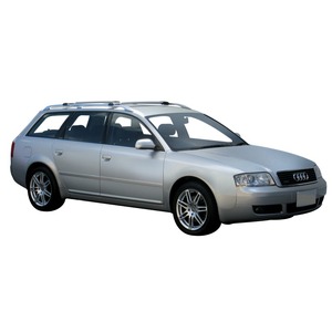 Prorack Silver 2 Bar Aero Rail Bar kit to suit Audi A6/S6/RS6 5dr Wagon (9/1998 - 2004)