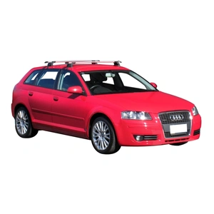 Prorack Silver 2 Bar Aero Through Bar kit to suit Audi A3/S3/RS3 Sportback 5dr Hatch (2005 - 4/2013)