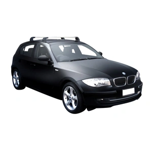 Prorack Silver 2 Bar Aero Flush Bar kit to suit BMW 1 Series E87 5dr Hatch (2004 - 2011)