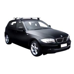 Prorack Silver 2 Bar Aero Through Bar kit to suit BMW 1 Series E87 5dr Hatch (2004 - 2011)