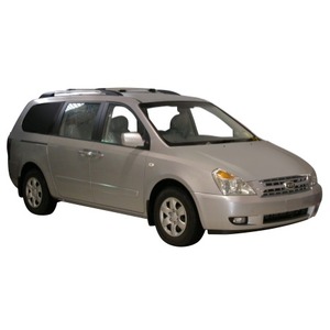 Prorack Silver 2 Bar Aero Rail Bar kit to suit Kia Carnival 5dr MPV (2009 - 2015)