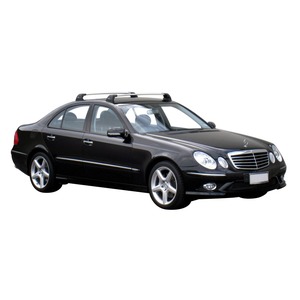 Prorack Silver 2 Bar Aero Flush Bar kit to suit Mercedes-Benz E-Class W211 4dr Sedan (2002 - 2009)