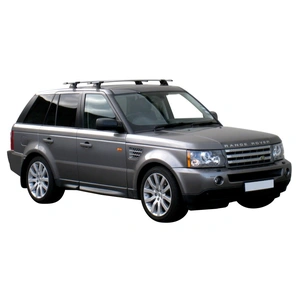 Prorack Silver 2 Bar Aero Through Bar kit to suit Land Rover Range Rover Sport 5dr SUV (2005 - 2012)