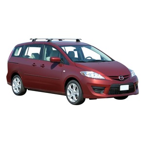 Prorack Black 2 Bar Aero Through Bar kit to suit Mazda Premacy 5dr MPV (2005 - 2010)