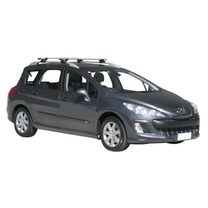 Prorack Black 2 Bar Aero Through Bar kit to suit Peugeot 308 SW 5dr Wagon (2008 - Current)