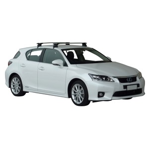 Prorack Silver 2 Bar Aero Through Bar kit to suit Lexus CT 5dr Hatch (2011 - Current)