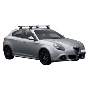 Prorack Silver 2 Bar Heavy Duty Through Bar kit to suit Alfa Romeo Giulietta 5dr Hatch (2010 - 2013)