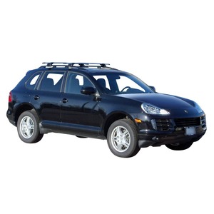 Prorack Silver 2 Bar Aero Through Bar kit to suit Porsche Cayenne 5dr SUV (2002 - 2010)