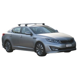 Prorack Black 2 Bar Aero Through Bar kit to suit Kia Optima 4dr Sedan (2011 - 2015)