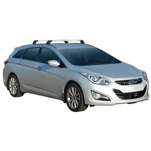 Prorack Black 2 Bar Aero Flush Bar kit to suit Hyundai i40 Tourer 5dr Wagon (2011 - 2019)