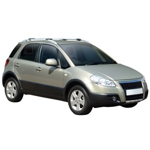 Prorack Silver 2 Bar Aero Rail Bar kit to suit Suzuki SX4 5dr Hatch (2006 - 2013)