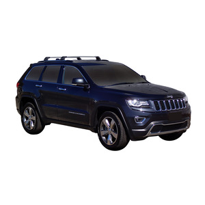 Prorack Silver 2 Bar Aero Flush Bar kit to suit Jeep Grand Cherokee WK2 Steel Rails 5dr SUV (2011 - 12/2021)