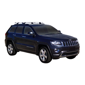 Prorack Black 2 Bar Aero Through Bar kit to suit Jeep Grand Cherokee WK2 Steel Rails 5dr SUV (2011 - 12/2021)