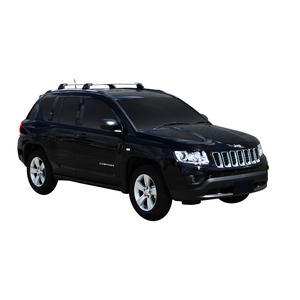 Prorack Black 2 Bar Aero Flush Bar kit to suit Jeep Compass 5dr SUV (2011 - 2016)