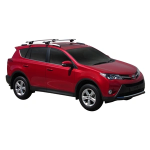 Prorack Silver 2 Bar Aero Through Bar kit to suit Toyota Rav4 5dr SUV (2013 - 2019)