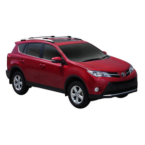 Prorack Silver 2 Bar Aero Rail Bar kit to suit Toyota Rav4 5dr SUV (2013 - 2019)