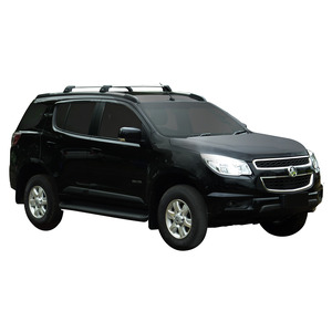 Prorack Silver 2 Bar Aero Flush Bar kit to suit Holden Colorado 7 5dr SUV (2013 - 2016)
