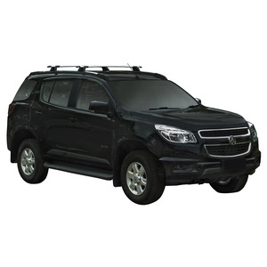 Prorack Black 2 Bar Aero Through Bar kit to suit Holden Colorado 7 5dr SUV (2013 - 2016)
