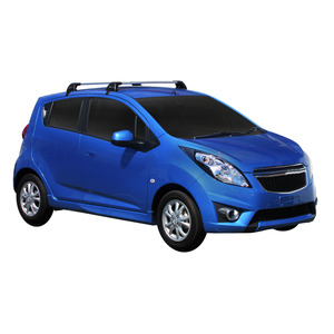 Prorack Silver 2 Bar Aero Flush Bar kit to suit Holden Barina Spark 5dr Hatch (2010 - 2020)