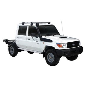 Prorack Silver 2 Bar Heavy Duty Through Bar kit to suit Toyota Land Cruiser 79 Series 4dr Ute (2012 - Current)
