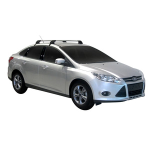 Prorack Silver 2 Bar Aero Flush Bar kit to suit Ford Focus 4dr Sedan (10/2011 - 2018)